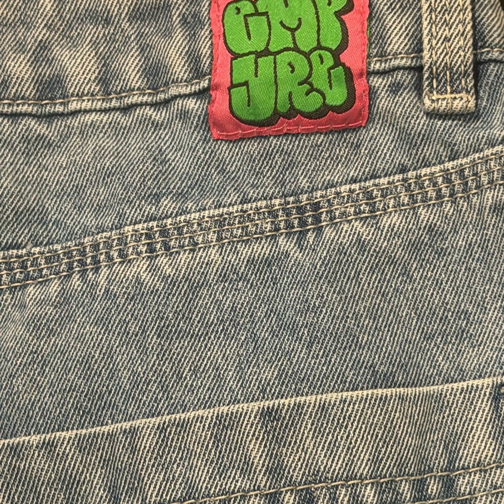 Empyre Jeans Size 4 Blue Denim Tori 90s Y2K Skater Casual Cargo Pockets Hip - Picture 7 of 8